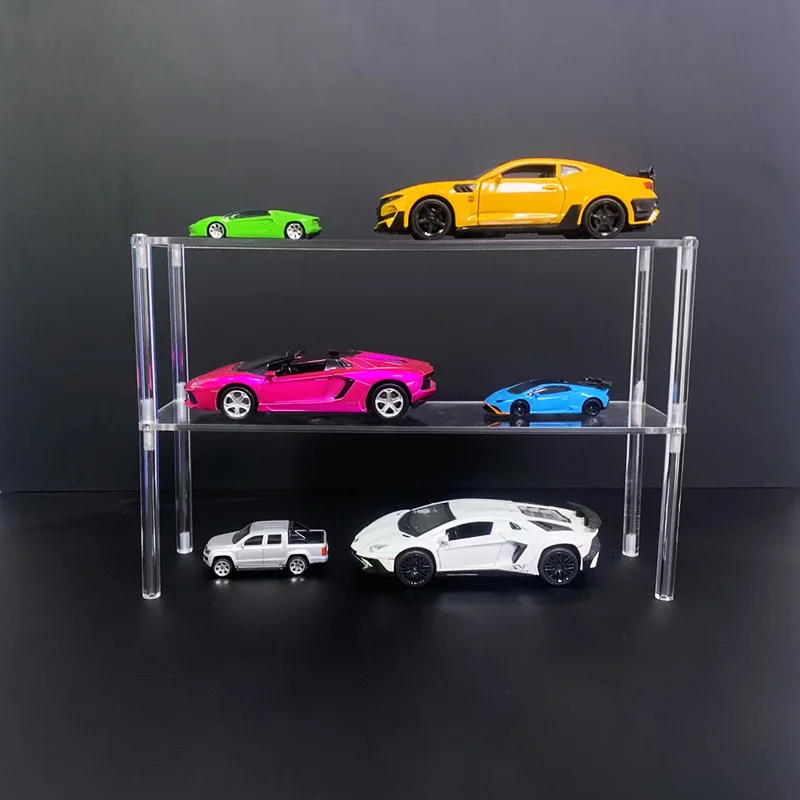 Vertical Clear Acrylic Display Stand for Blind Box Toys, Car Model, Desktop Holder, 1-4 Tier Storage Shelf for Jewelry, Perfume