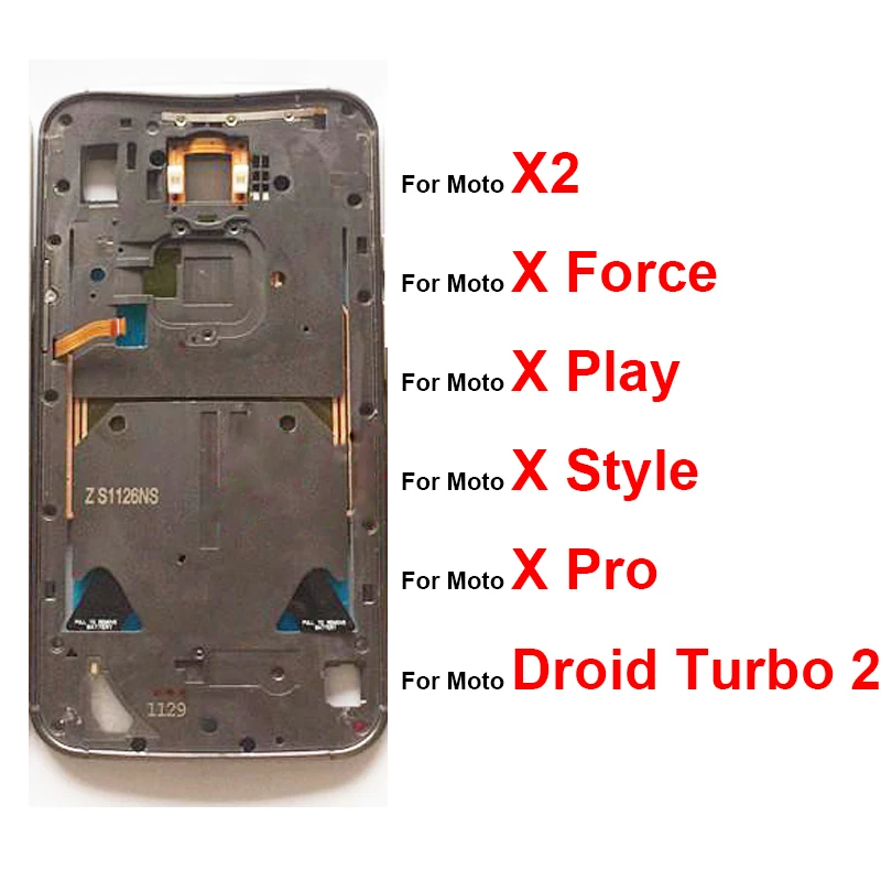 Middle Frame Housing For Motorola Moto X 2nd Gen X2 X+1 XT1085 Force Play Style Droid Turbo 2 Mid Housing Bezel Chassis Parts