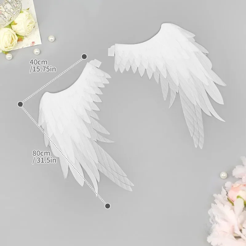 Big Black Fallen Angel Wings Cosplay Costume Demon Devil Wings Adults Women Halloween Carnival Party Stage Performance Accessory