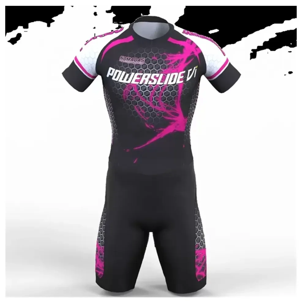 

Team Triathlon Skate Suit Skinsuit Speed Skaters Suit Inline Roller Racing Short Track Speed Skats Clothing Skating Jumpsuit