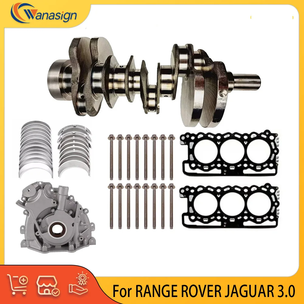 Engine Part Crankshaft Bearings Set Fit 3.0 L V6 Diesel 306DT For RANGE ROVER JAGUAR SPORTBRAKE 3.0 TDV6 SDV6  5Q6338AB 8Q6331AA
