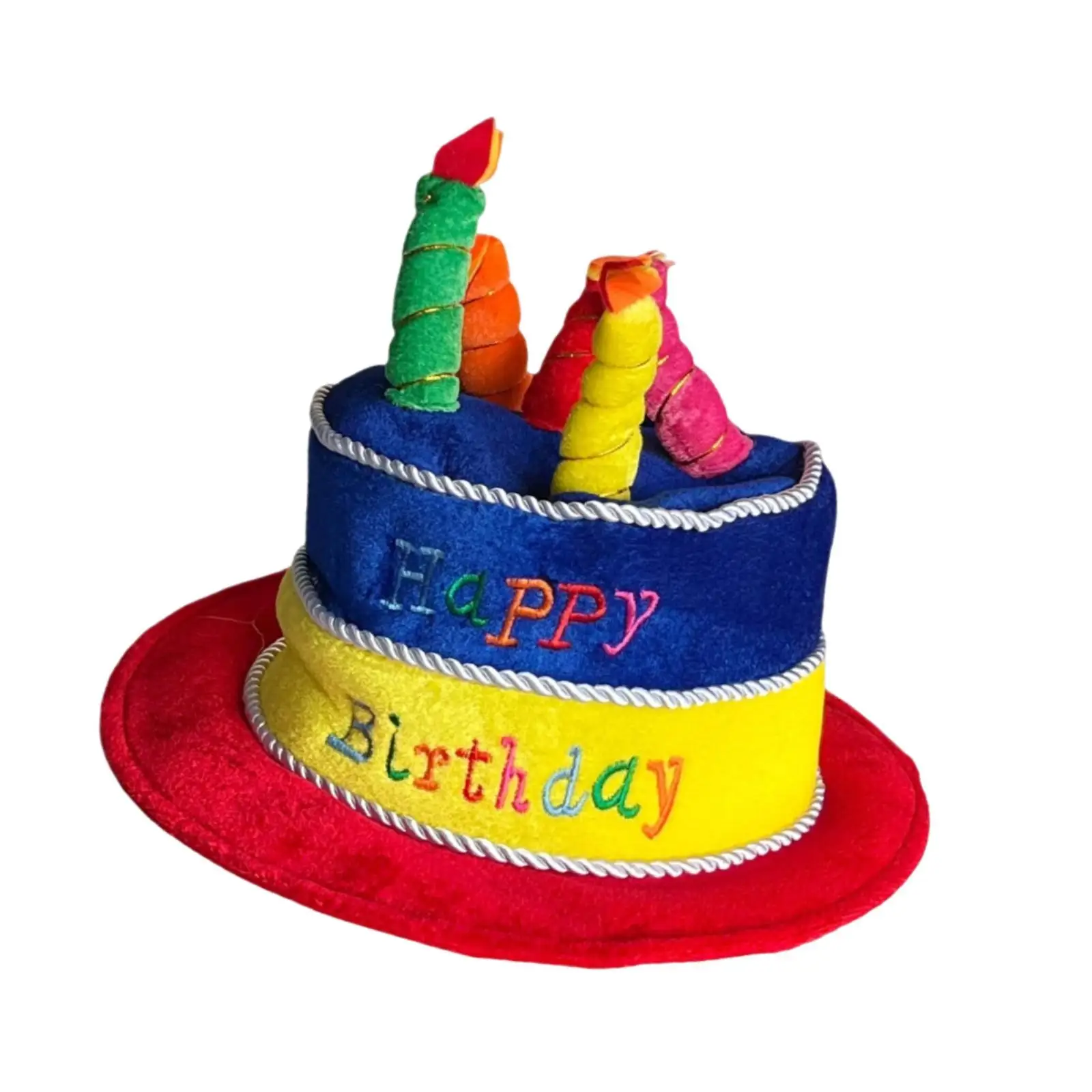 Birthday Cake Hat for Adults Cute Costume Accessories for Masquerade Show Teens
