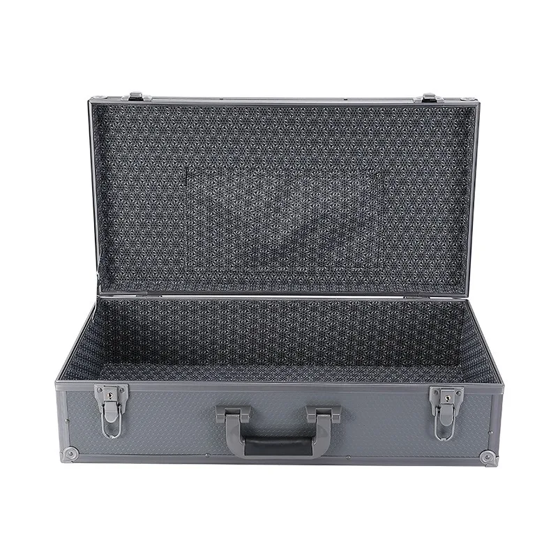 Complete Storage Tool Box Shockproof Aluminum Portable Carrying Large Hard Case DIY Sponge Multi-purpose Tools with Accessories