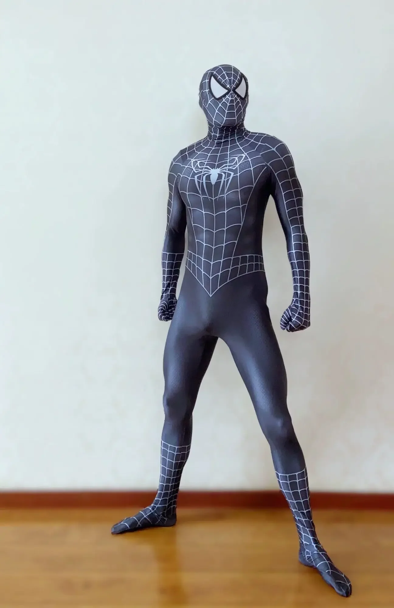 Halloween Black Raimi Spiderman Costume Cosplay Venom Symbiote Raimi Suit Zentai body uomo adulti bambini tute da festa