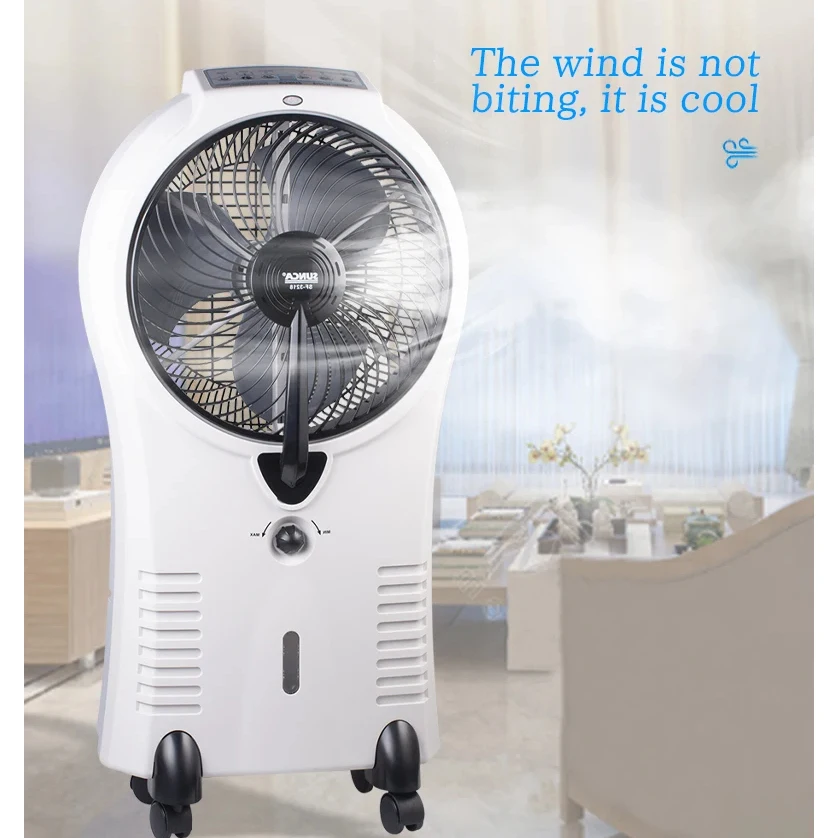 충전식 워터 에어 쿨러, 물 탱크 가습기 미스트 워터 스프레이 선풍기, 12V7.7AH 배터리, 송풍기 가습기 미스트 선풍기, 4l
