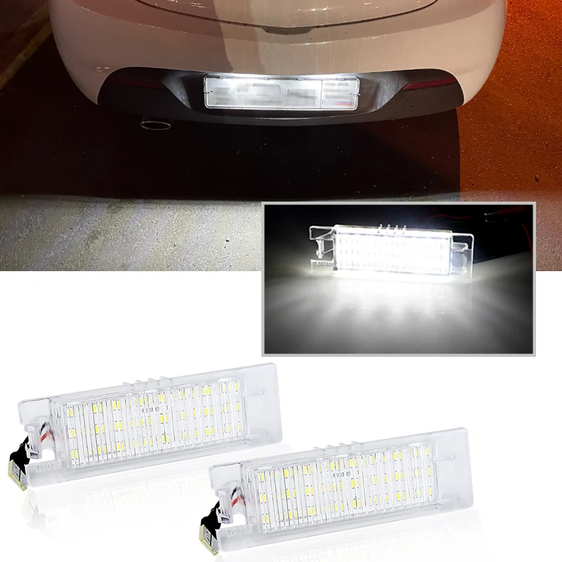 Car LED Number License Plate Lights for Opel Astra H(04-09) Zafira B(05-11) Corsa D(07-11) Insignia(09-13) Corsa -C 01-06