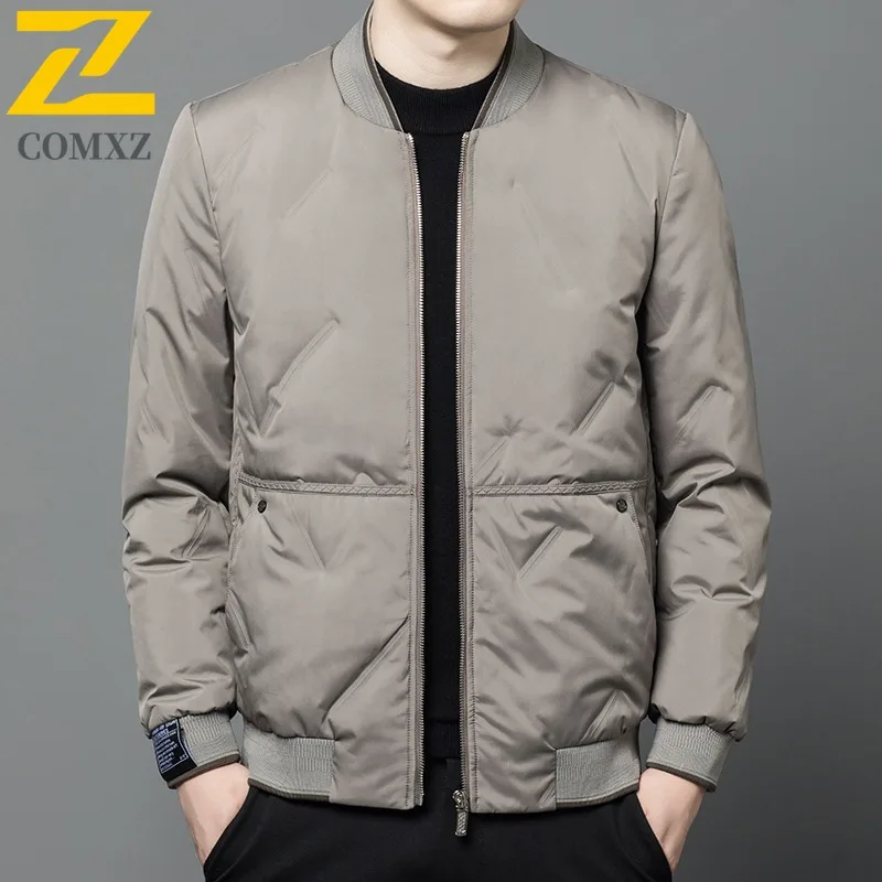 

COMXZ Роскошная мужская куртка для приключений на открытом воздухе, многоцелевое пальто, стильный бейсбольный воротник, легкая, уютная, осенняя, новая ветровка