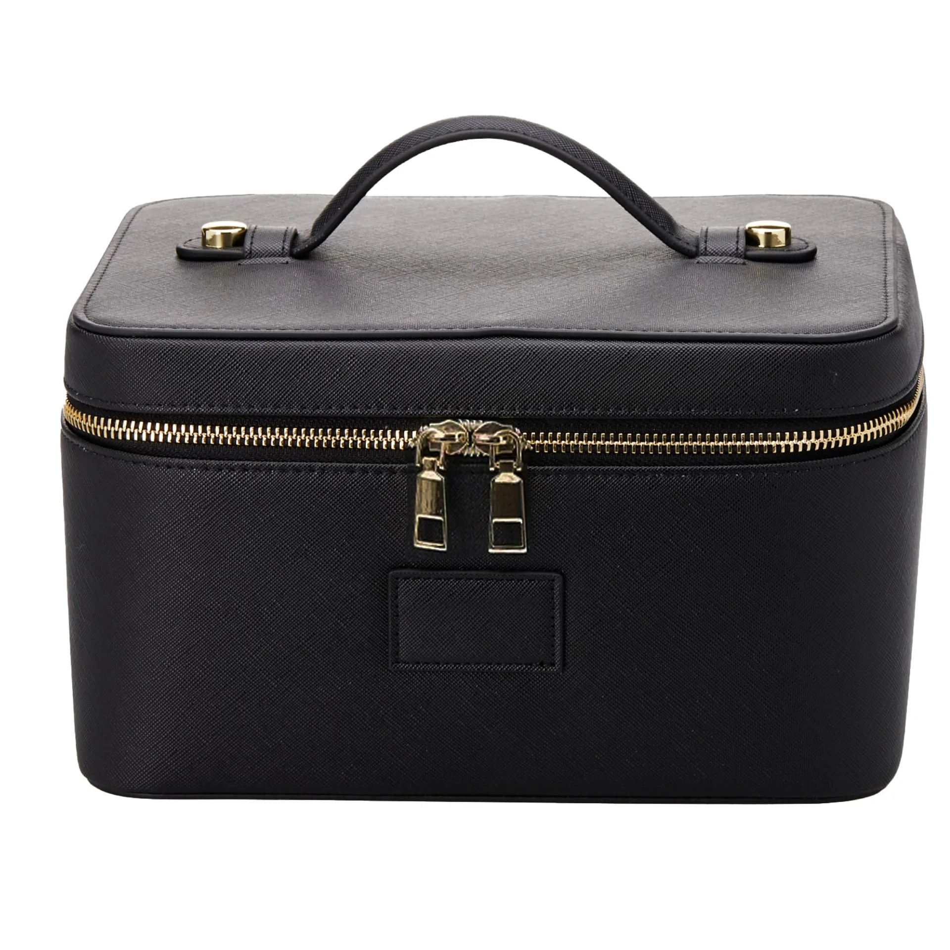 Neue tragbare PU-Kosmetiktasche mit Fächern, großer Kapazität und praktischem Aufbewahrungsfach für Make-up.