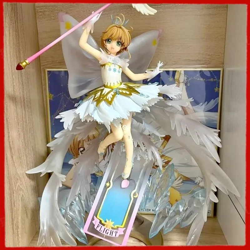 35cm Card Captor Sakura Sexy Figure Kinomoto Sakura Sexy Anime Figurine Clear Card Hello Brand New World  Desktop Decor Toy