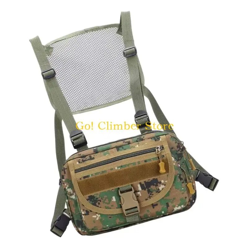 Q84C Big Capacity Sports Hip Pack With Elastic Belts And Safe Zippered Pockets