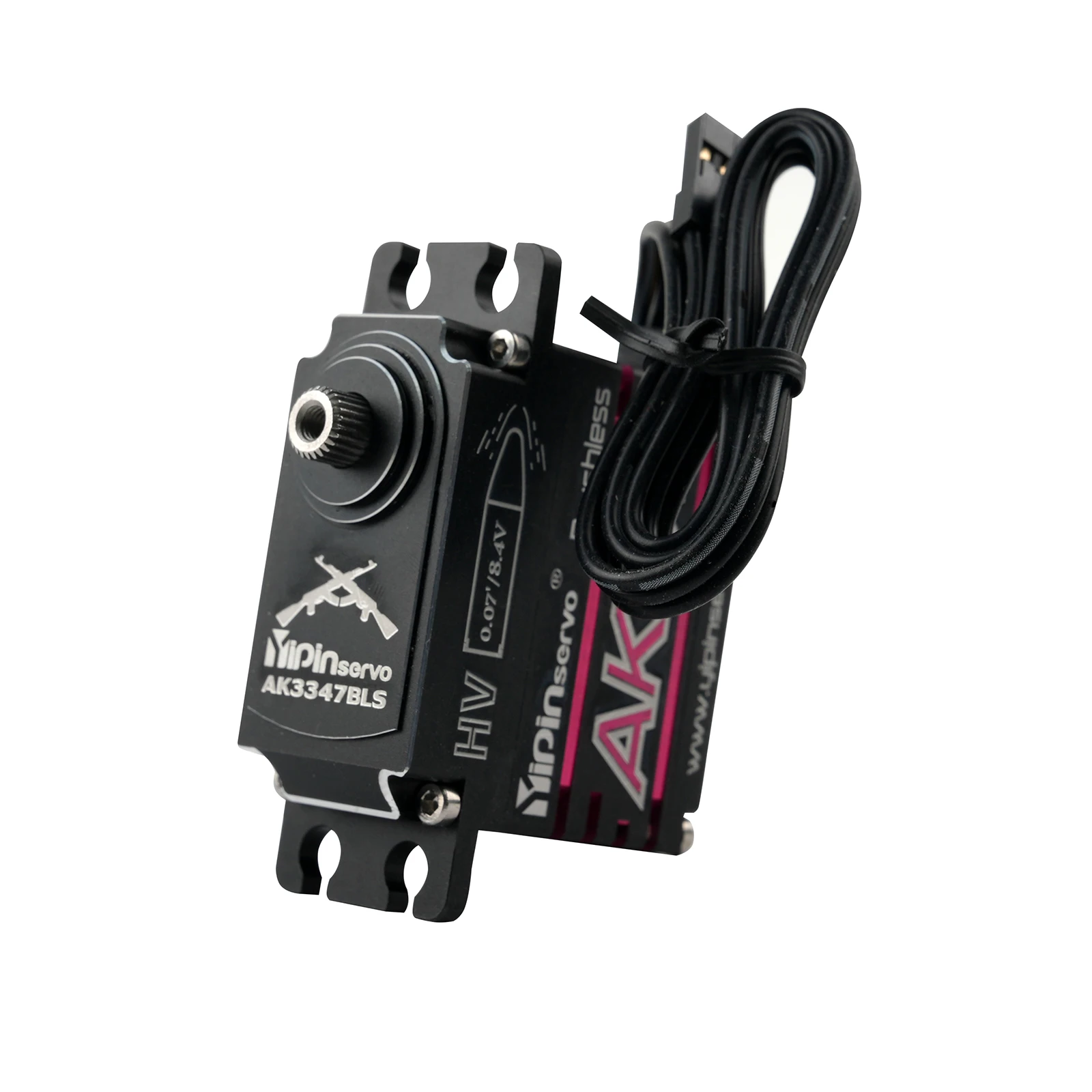 Ak47 metal digital 47kg servo 180/270/360 graus ângulo controlável motor sem escova funções de energia servos para modelo de carro robô