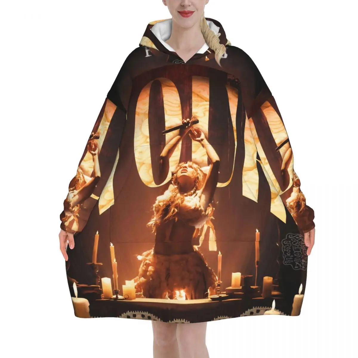 HADES SACRIFICE Melanies Martinez Oversized Blanket Hoodie Sweatshirt Long Fleece Hooded Wearable Blanket with Large Pocket