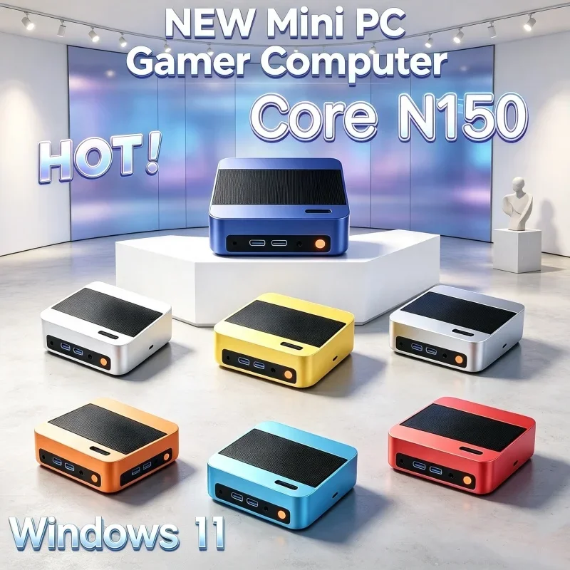 2026 Read-boost Core N150 MINI PC Windows 11 Smooth Touch Pocket Sized Workstation RAM 1TB SSD WIFI 6 BT5.2 4K HD Mini