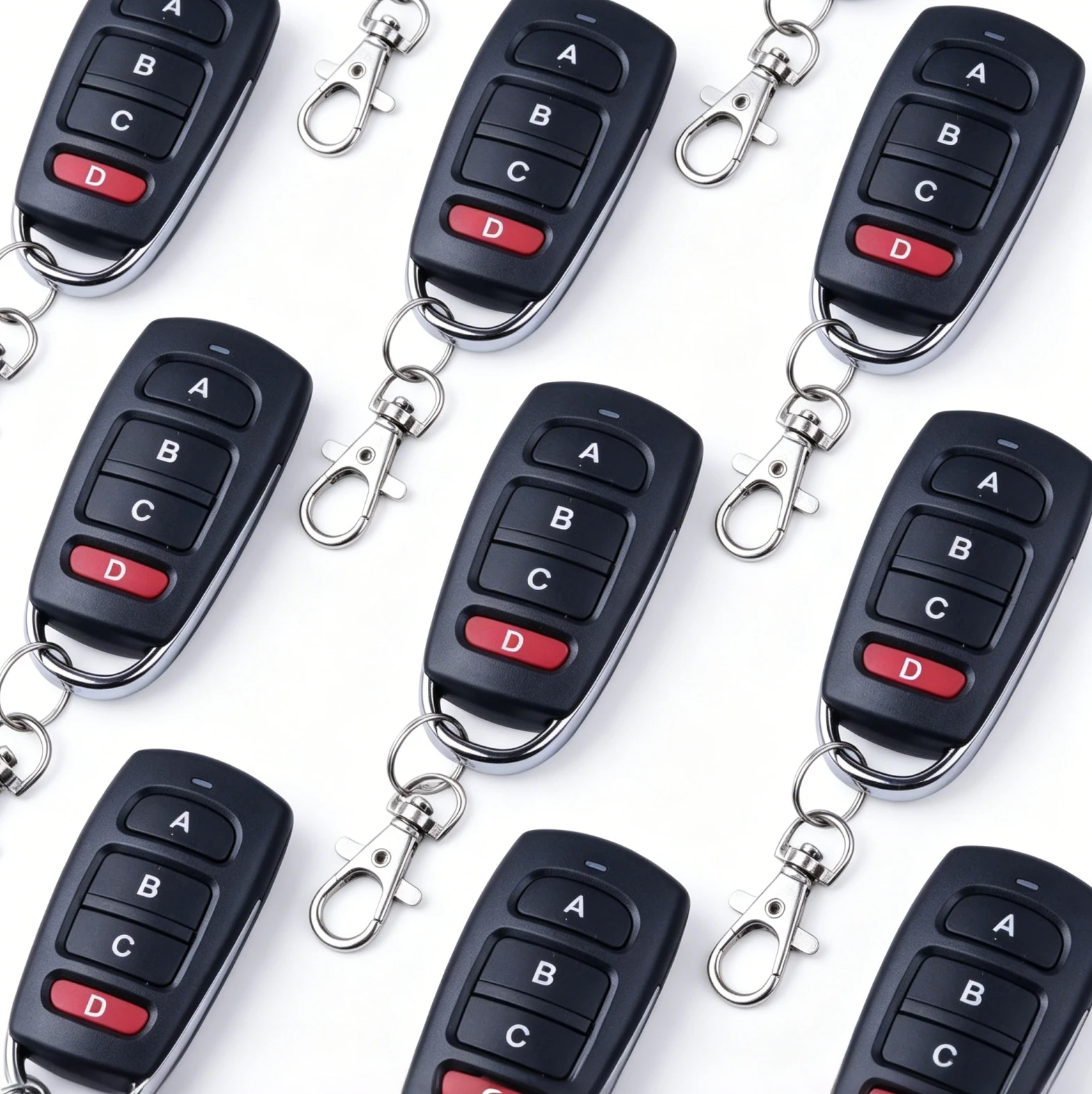 DIXSG 4-Channel 433.92MHz Remote Control – Metal Button Univ