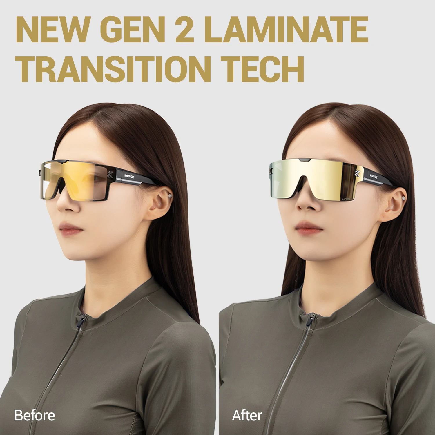 

Kapvoe Photochromic Cycling Sunglasses for Men Magneitc lens Women Outdoor Sports Goggles UV400 Eyewear Running Driving Glasses