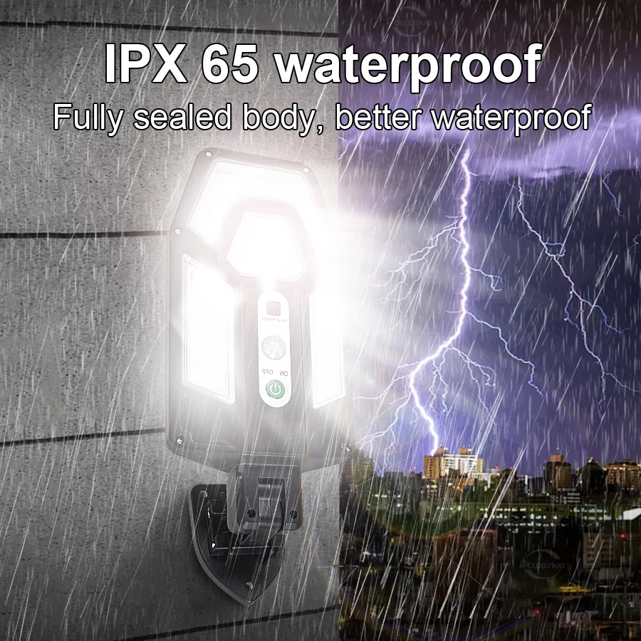 Imagem -03 - Ultra Alta Potência Luz Solar ao ar Livre 320 Graus Ultra Grande Angular Alto Lúmen Luz Solar ao ar Livre Sensor de Movimento Luz de Parede Solar