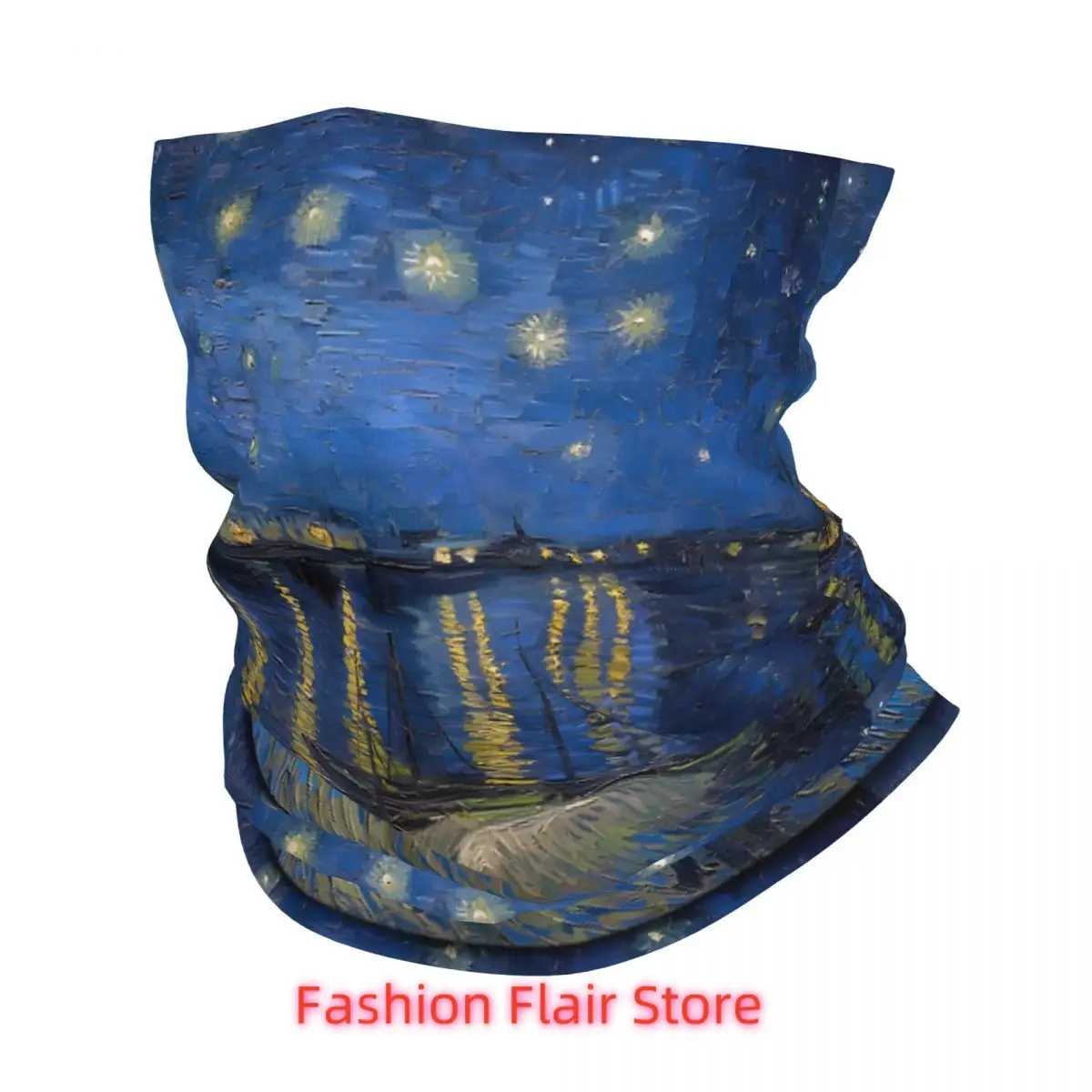 

Starry Night Over The Rhone Retro Headband Neck Thin Men Women Hiking Tube Scarf Face