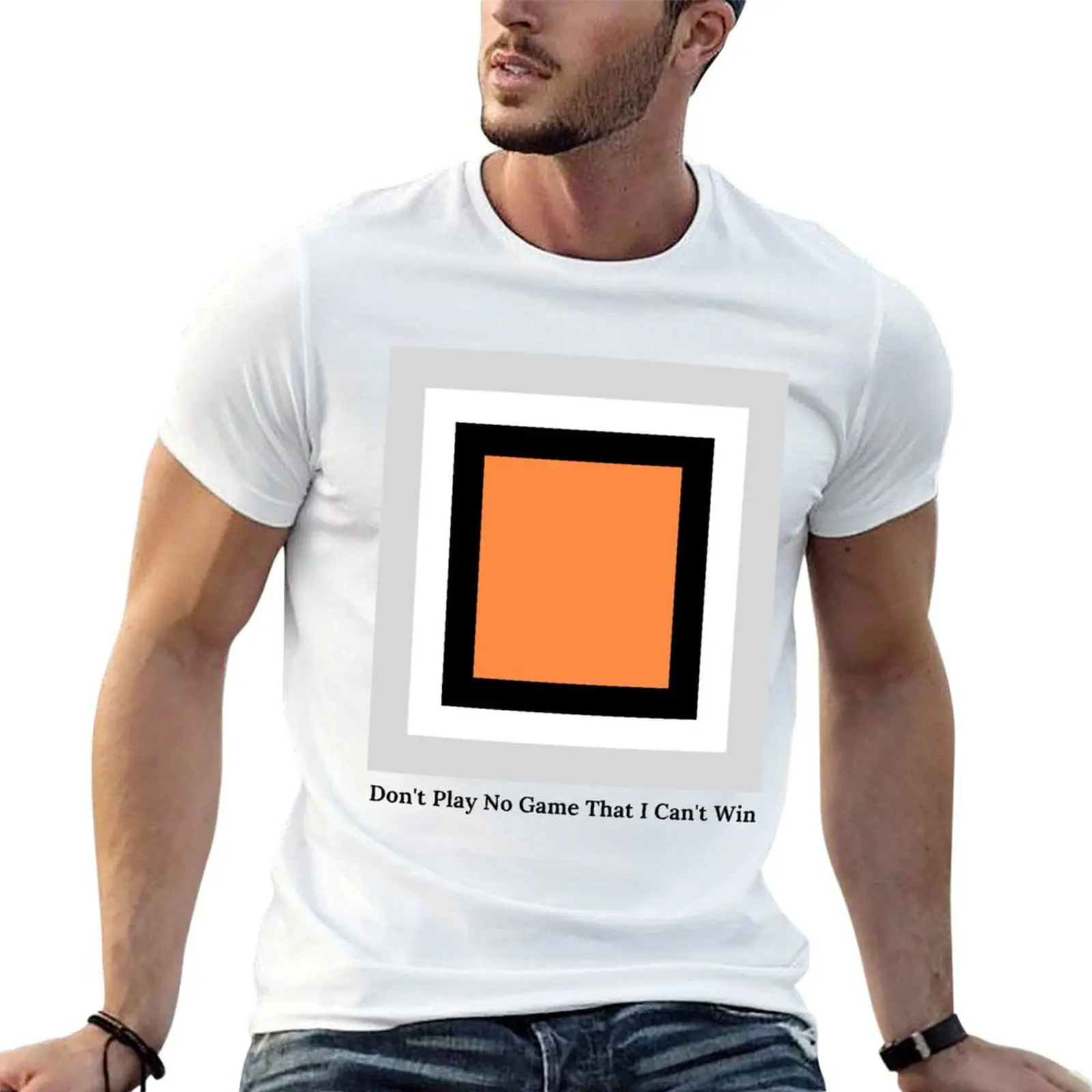 Don't Play No Game T-Shirt Simple Line Art Print Tee
