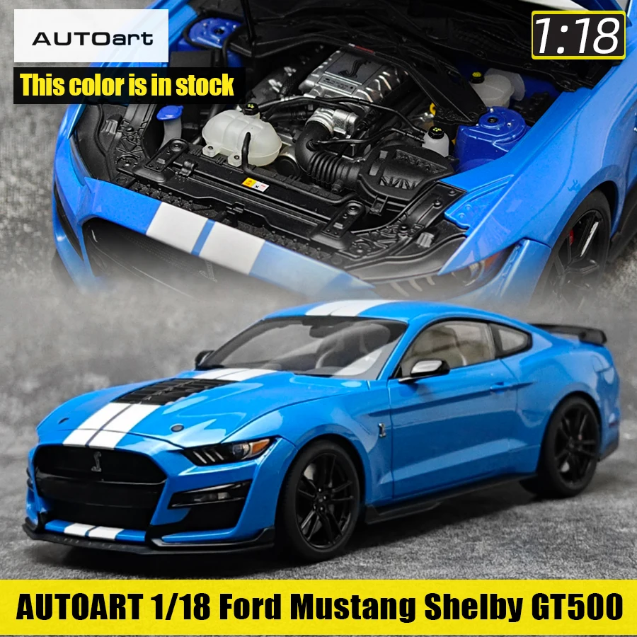 

AUTOART New 1/18 scale Ford Mustang Shelby GT500 Sports car model Static display Collection Holiday gift