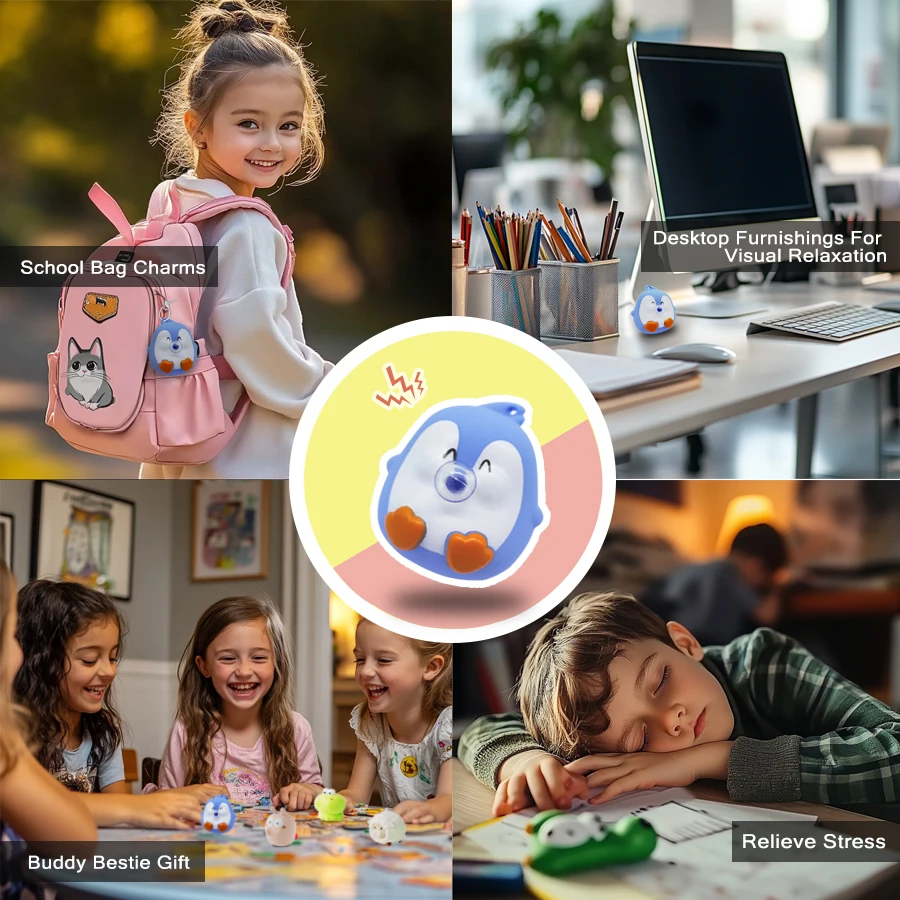 Novo animal bonito cuspir bolhas squish squeeze brinquedo, ansiedade alívio do estresse brinquedos para crianças e adultos, presente de natal de aniversário