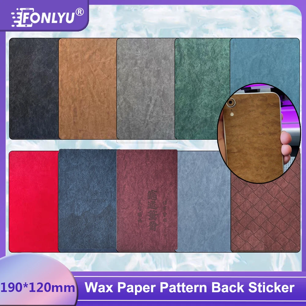

Fonlyu 50 шт., восковая бумага, тиснение, Python, замшевые наклейки на заднюю панель, кожа для защиты экрана мобильного телефона, машина для резки пленки