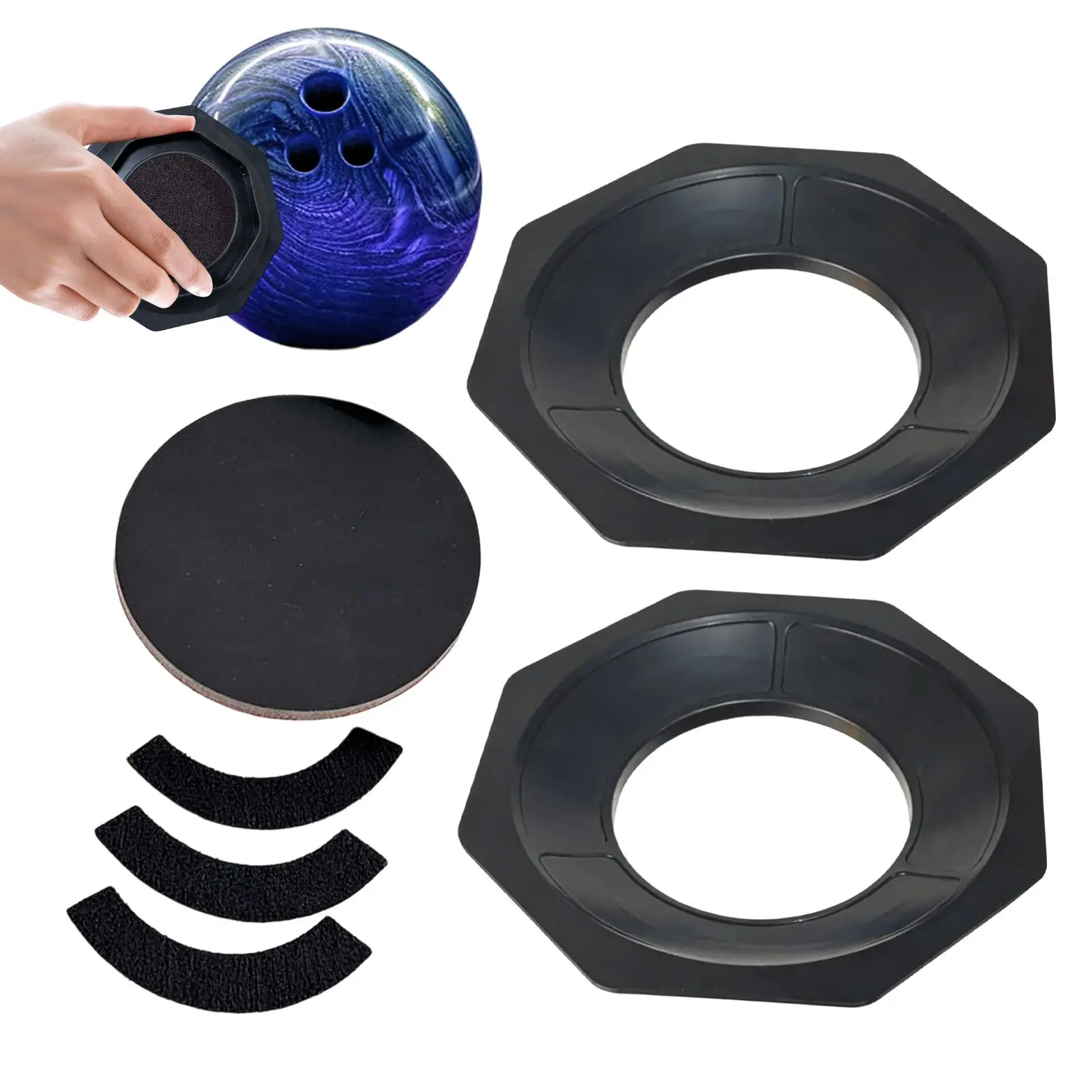 

Bowling Ball Sanding Pad Holder Universal Precision Stable Convenient Bowling Balls Maintenance Tool for Family Friends