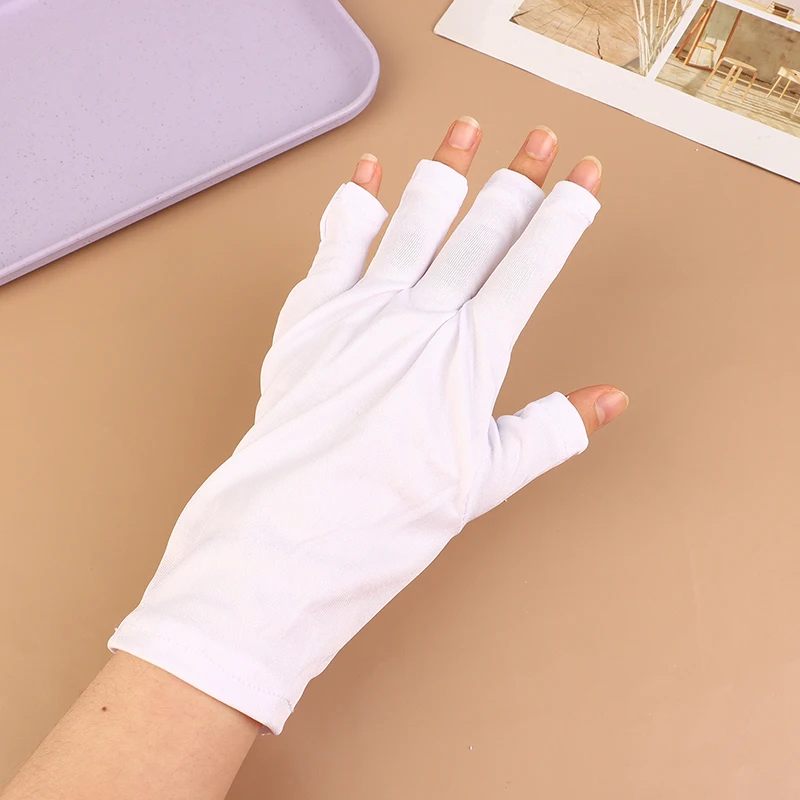 1 paar Nail art Handschuh UV Schutz Handschuh Anti UV Strahlung Schutz Handschuhe Schutz Für Nail art Gel UV LED lampe Werkzeug