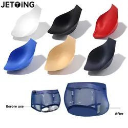 Men Swimsuit Briefs Protective Pouch Swimwear Underwear Sponge Pad Enhancement Cup Push Ups Expansion Bag Front Pads