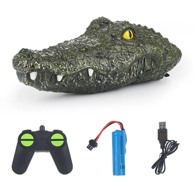 Crocodile Head Remote Control Boat High-speed Speedboat Oversized Waterproof On Spoof Children\'s Toy Boat Model Simulation