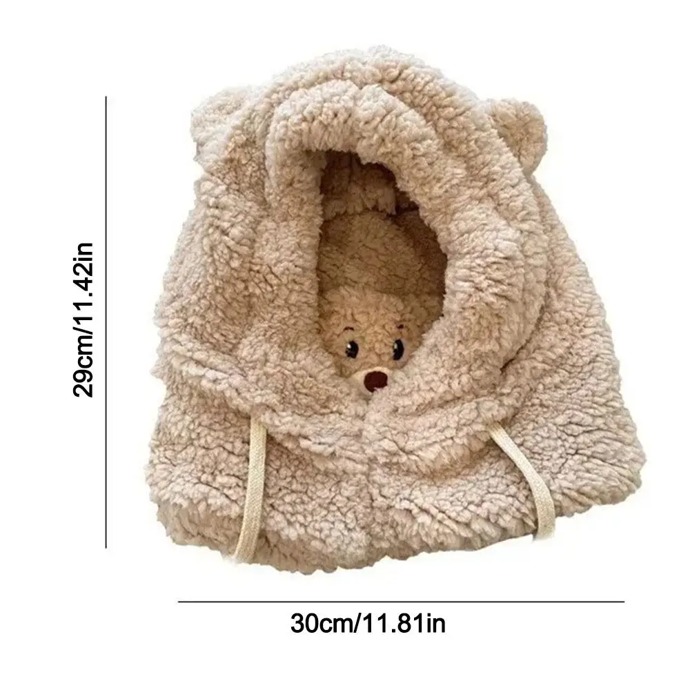 أزياء قسط المواد الدافئة فروي قبعة يندبروف الدافئة بطانة وشاح قناع قبعة متكاملة الشتاء ركوب الدراجات قبعة #6