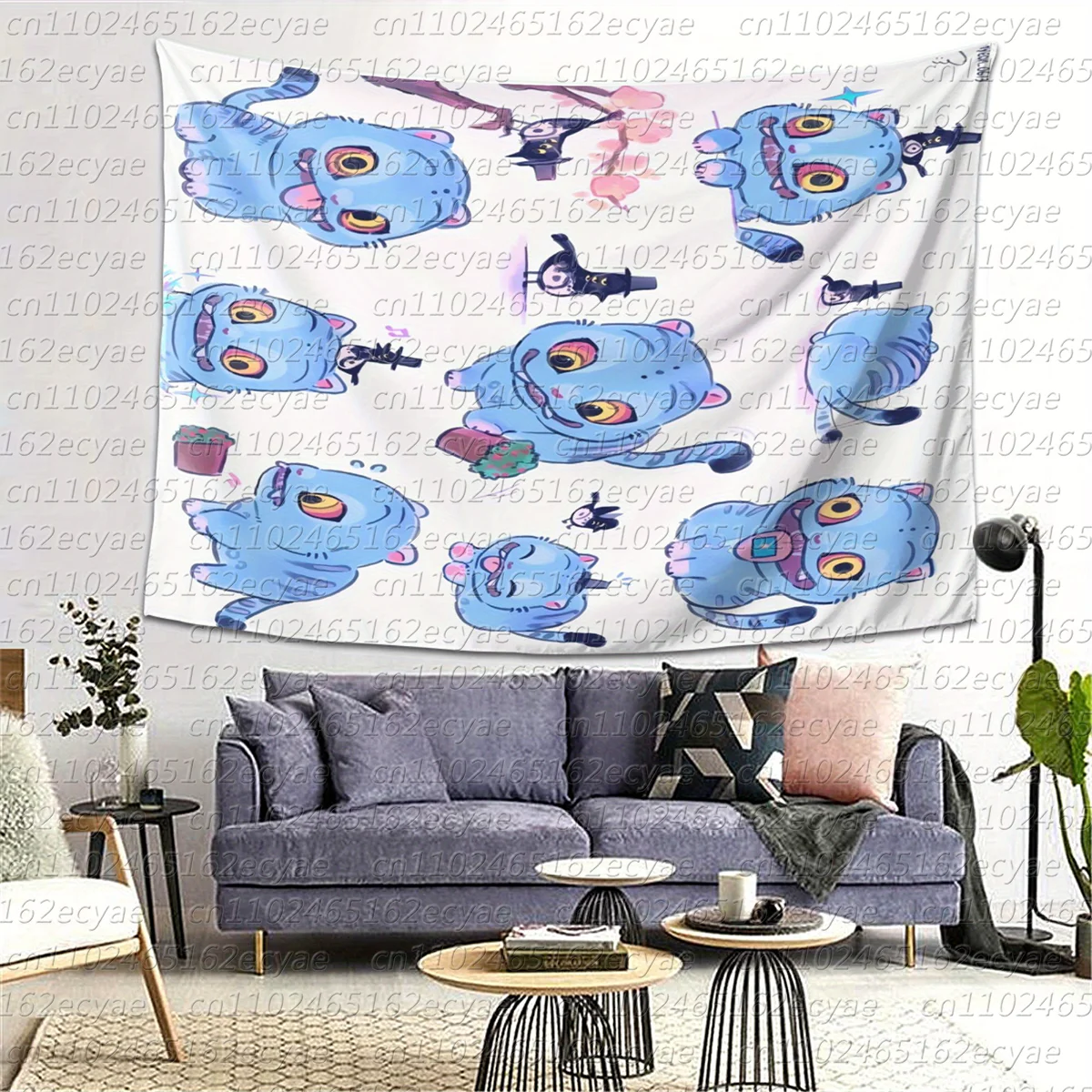 KPop شيطان الصيادين نسيج الكورية البوب شيطان الصيادين ديكورات جدرانية نابضة بالحياة K-Pop أنيمي غرفة الديكور لحفلات غرفة النوم