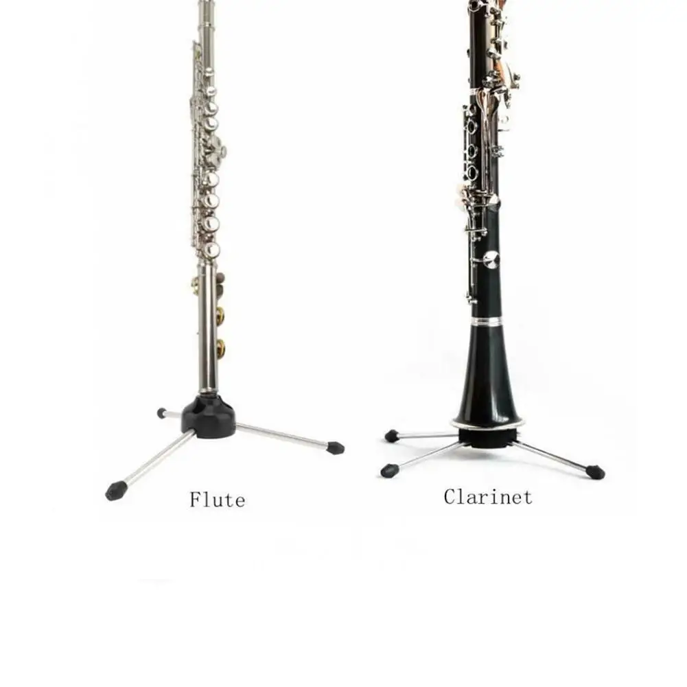 Soporte de clarinete de flauta plegable, organizador de exhibición portátil, accesorios para instrumentos de viento