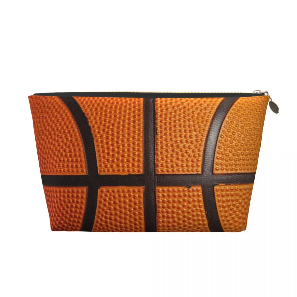 Custom Basketball Pattern Cosmetic Bag Women Fashion Big Capacity Sport Makeup Case Beauty Storage Toiletry Bags