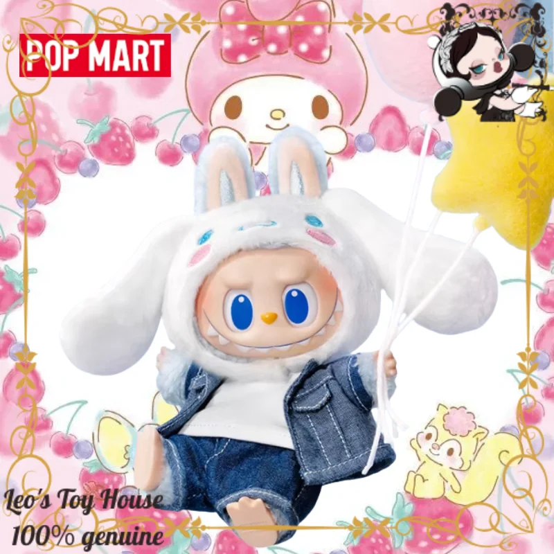 

POPMART Labubu THE MONSTERS x Sanrio Characters Vinyl Plush Pendant Blind Box Kawaii Bag Charm Toy Gift for Fans