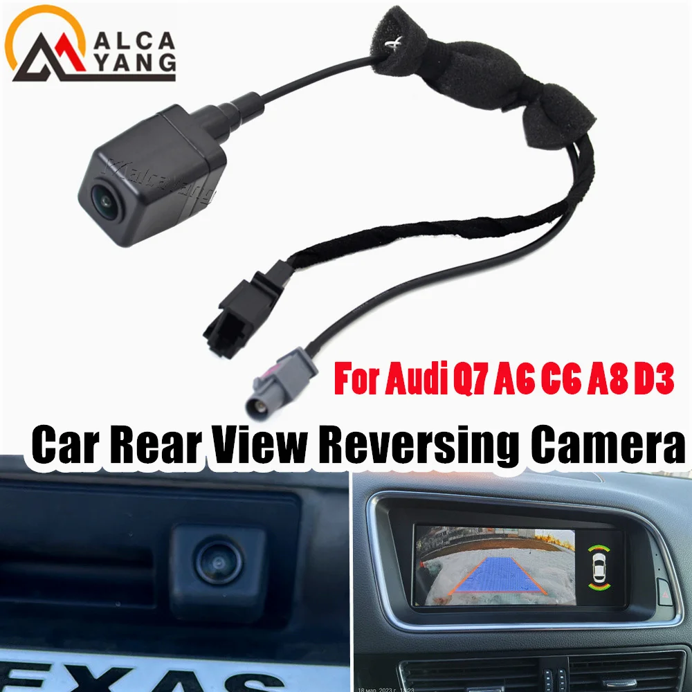 NEW Car Trunk Handle Back Up Rear View Reversing Camera For Audi Q7 A3 A5 S5 A6 A6L Car Boot Lid Tailgate Switch