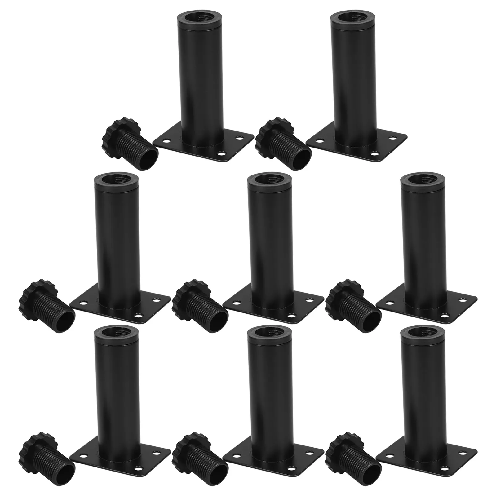 8Pcs Furniture Legs Metal Adjustable Round Sofa Bed Table Cabinet Support Heavy Duty Replacement Feet Metal Furniture Legs