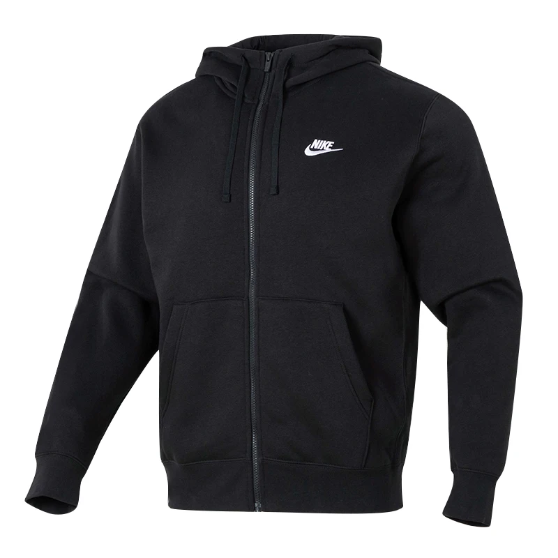 

Nike Men's Jacket Casual Sportswear Knitted Hooded Cardigan Fleece-Lined Warm Jacket Bv2646-010