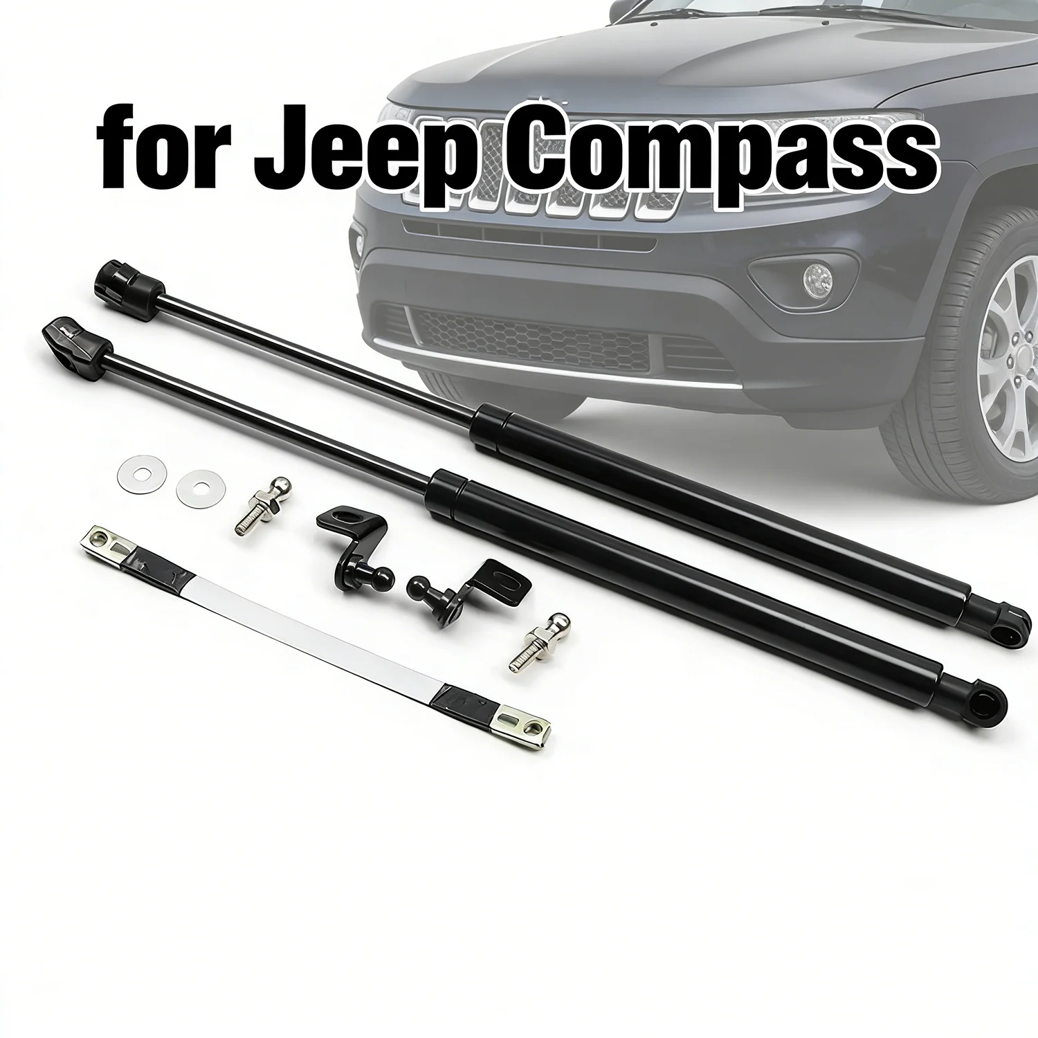 

for Jeep Compass 2017 2018 2019 2020 2021 2022 Front Hood Lift Supports Hood Struts Shocks Springs Dampers Car Accessories 1 Set
