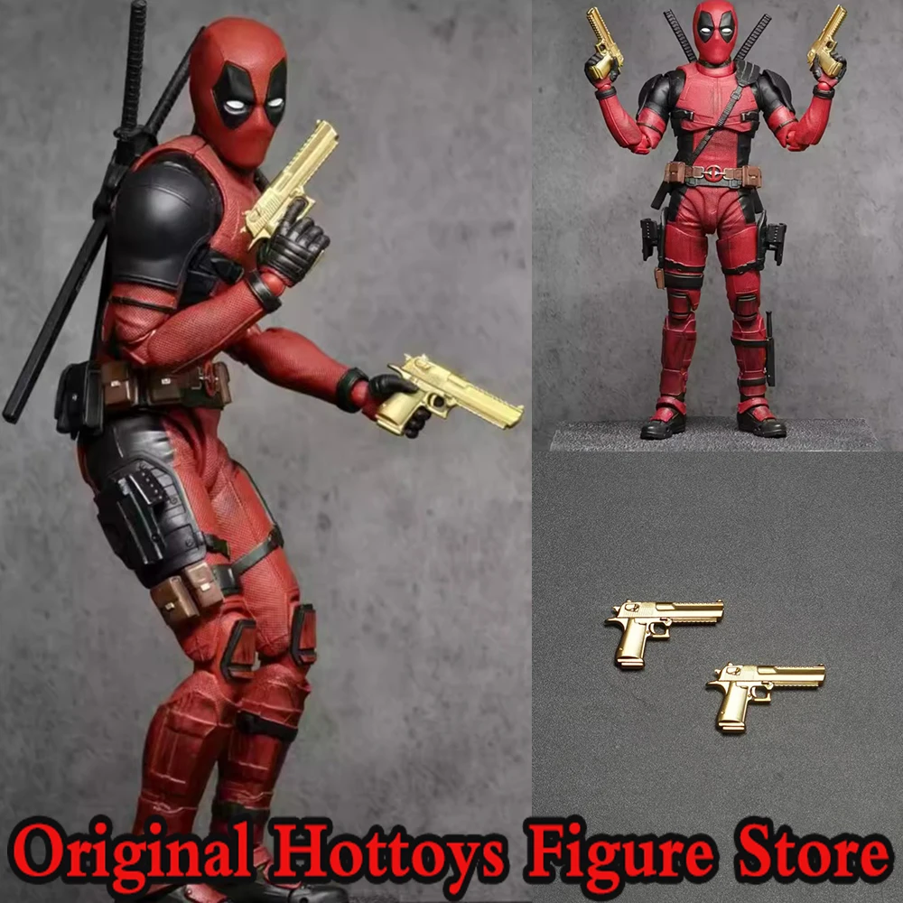 Em estoque manipula estúdio 1/12 escala soldado masculino cena acessório pistola dourada modelo de brinquedo para boneca figura de ação de 6 polegadas