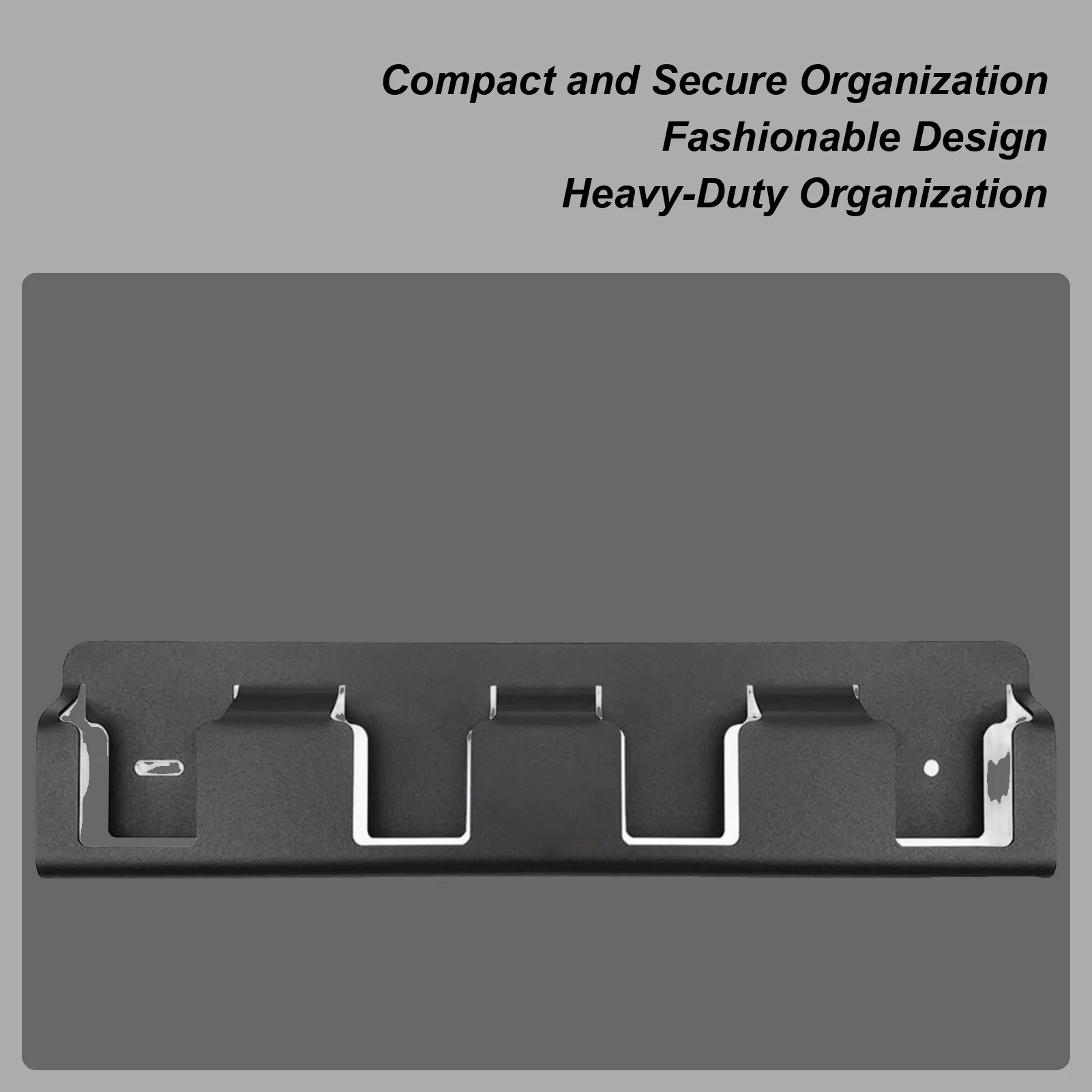 

Органайзер для батарей, настенный 4-слотовый сверхмощный настенный держатель из твердой стали для хранения батарей 18 В для спальни, кабинета