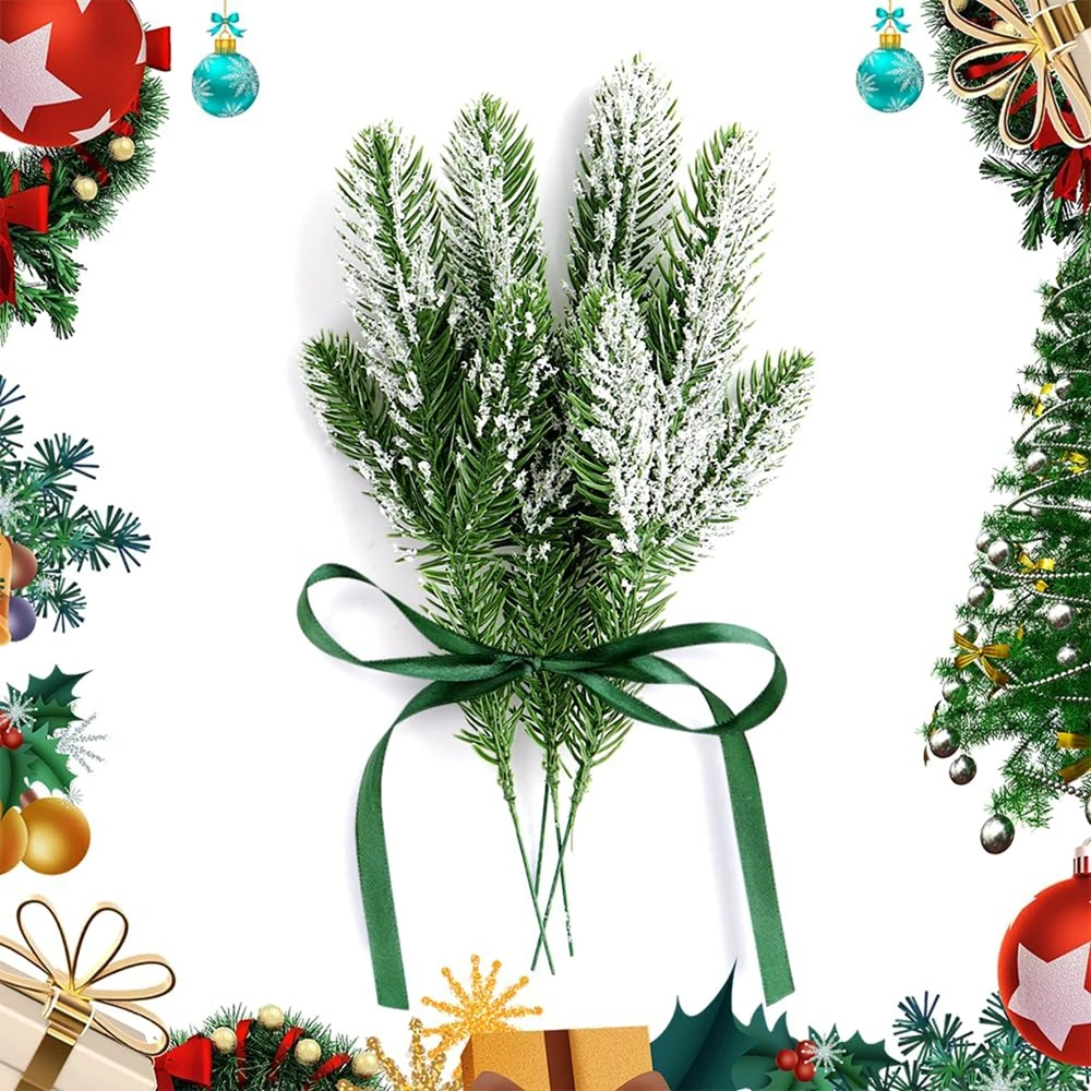 

5Pcs Artificial Plants Pine Needle Home Room Outdoor Garden Yard Decorati Accessory Wedding Party Christmas Tree Diy Gifts Props