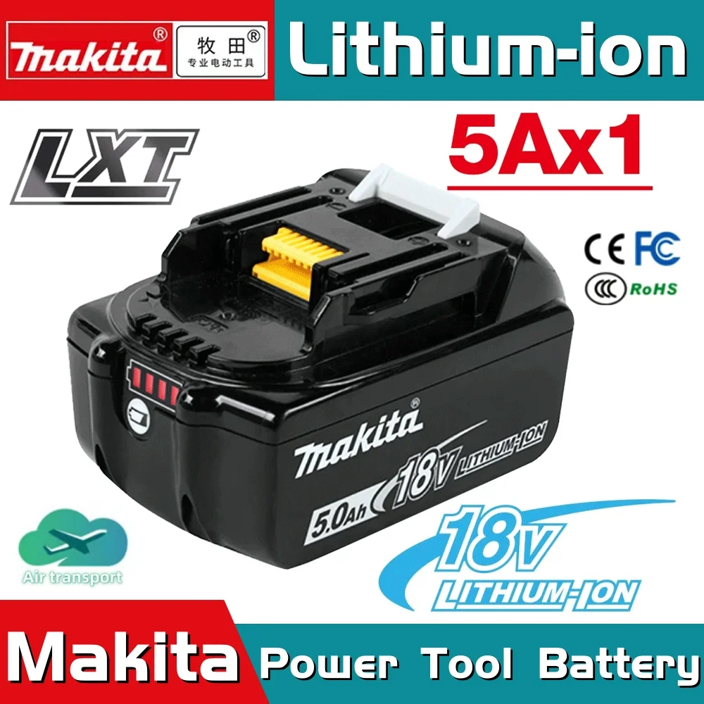 

Makita 100%Original18V 5000mAh Lithium-ion Rechargeable Battery 18v drill Replacement Batteries BL1860 BL1830 BL1850 BL1860B