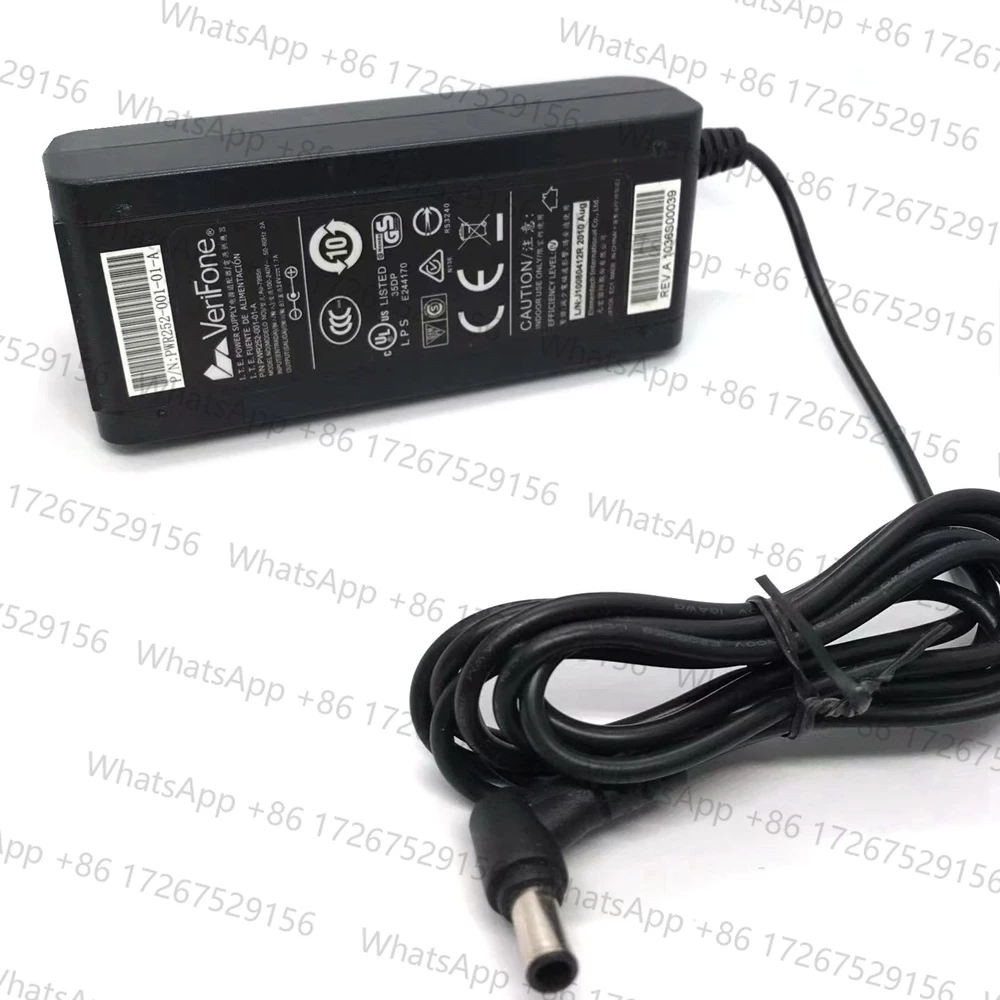 Original VeriFone 24V 1.7A 6.5*4.4mm AC DC Adapter Charger AU1412403n PWR252-001-01-A For POS Power Supply Adaptor