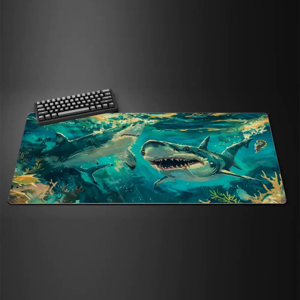 Camouflage-Muster Camo Mauspad Großes Gaming-Mauspad mit Verstärkten Kanten Verdicktes Computer-Tastatur-Tischmatte