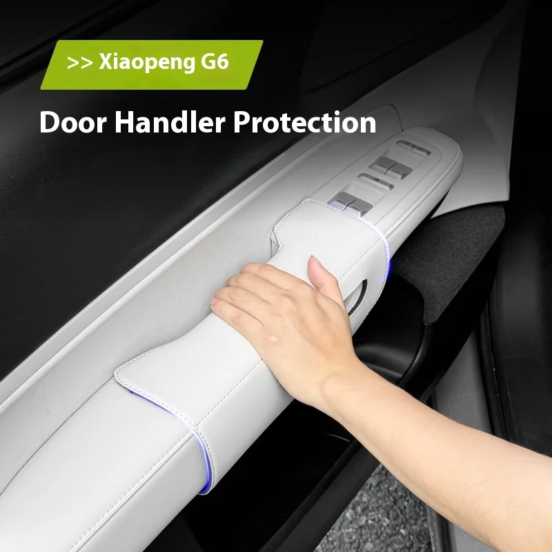 

Car Door Handle Protective Cover Original Car Color Inner Handle Protective Anti-dirt Pad Interior for Xpeng Xiaopeng G6