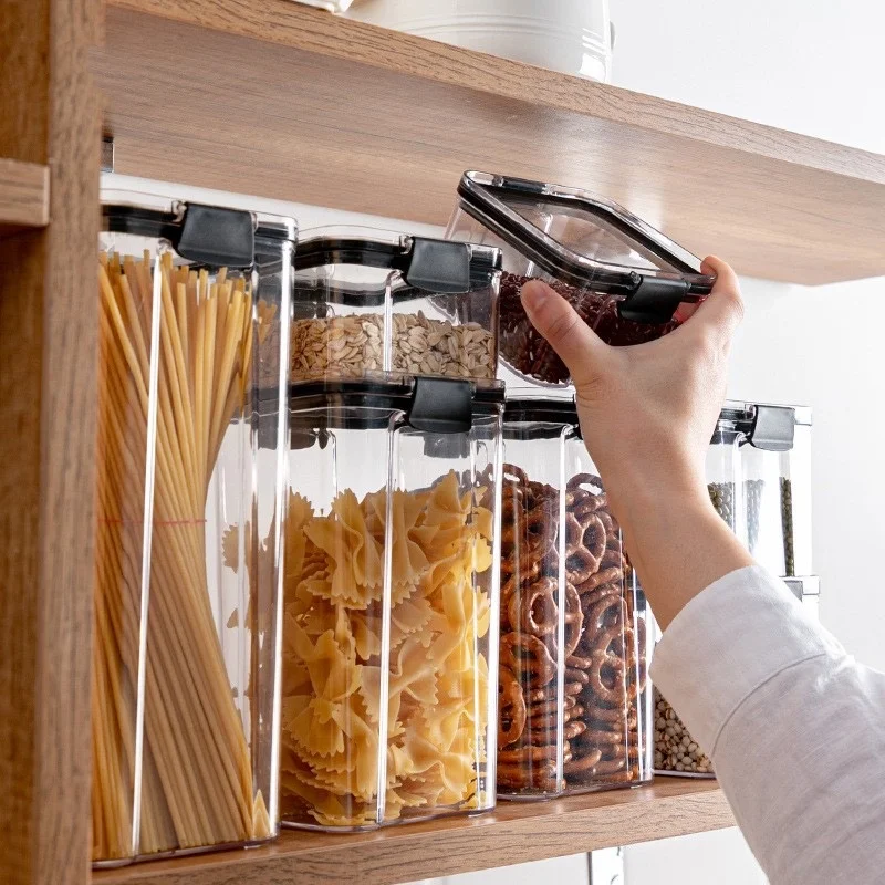 Sealed jar, dried fruit, spices, grains, refrigerator, fresh-keeping storage box, kitchen beans and noodles storage jar