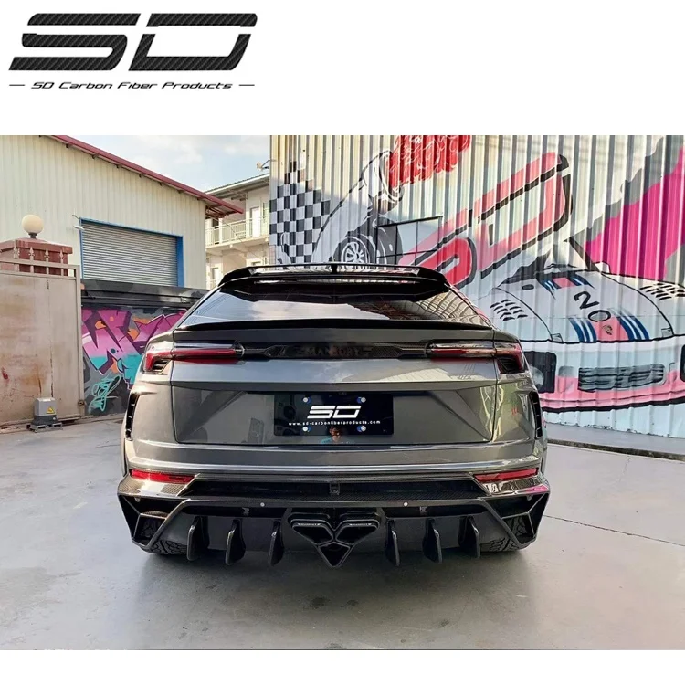 Best Fitment Dry Carbon Fiber Msy Style Bumper Fender Side Skirt Spoiler For Lambo URUS