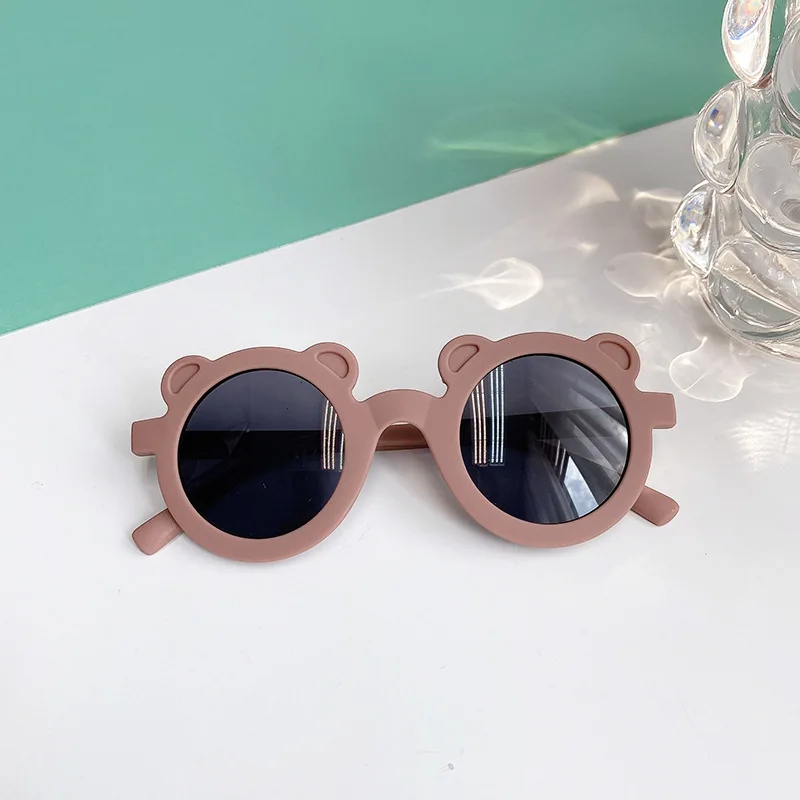 2026 Modische Neue UV400 Kinder-Sonnenbrille mit Weichen Bärenohren Runde Sonnenbrille für Babys Mädchen Jungen Kleinkinder Outdoor Strand Urlaub Geschenk – Detail 15