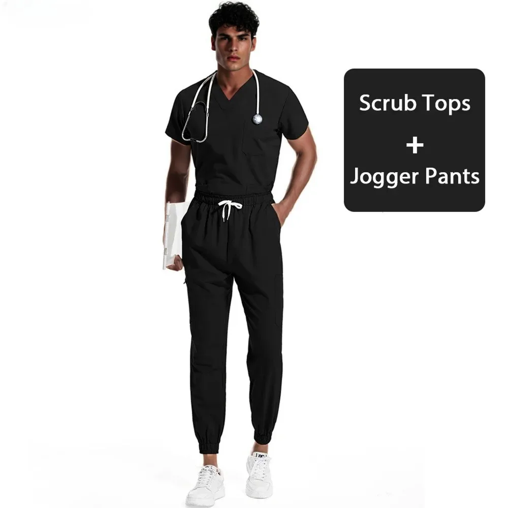 Vêtements de travail pour hommes, uniforme unisexe en tissu extensible multicolore, hauts et jogging, combinaison de gommage s-xxl