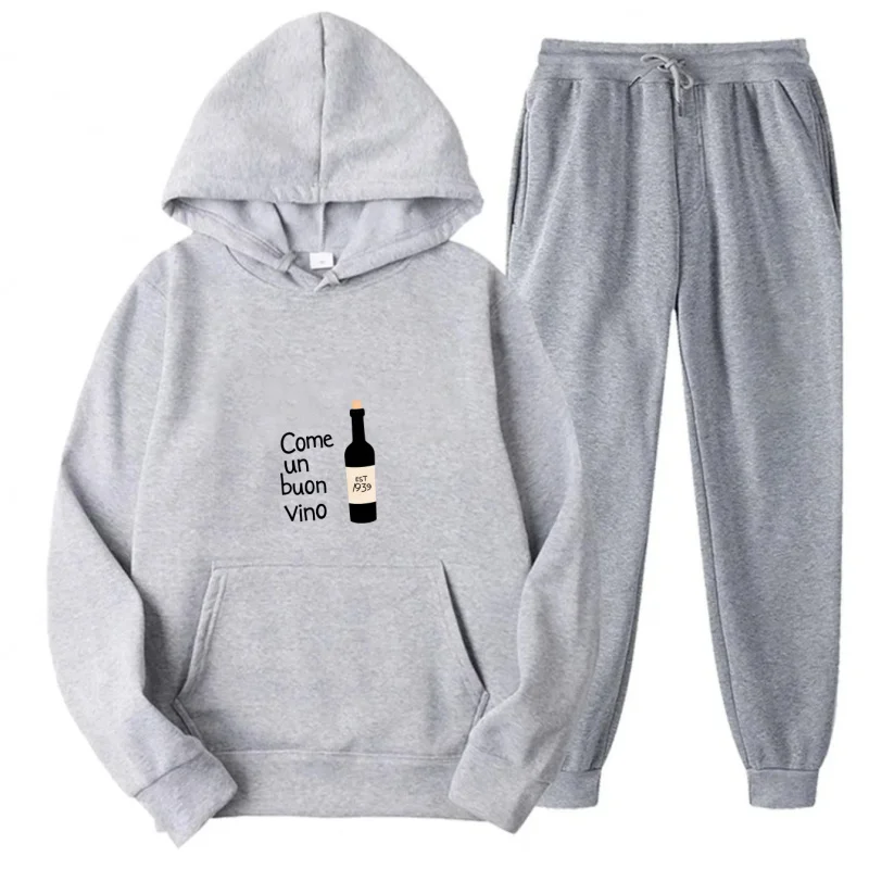 Gray Hoodie Set Com… - image